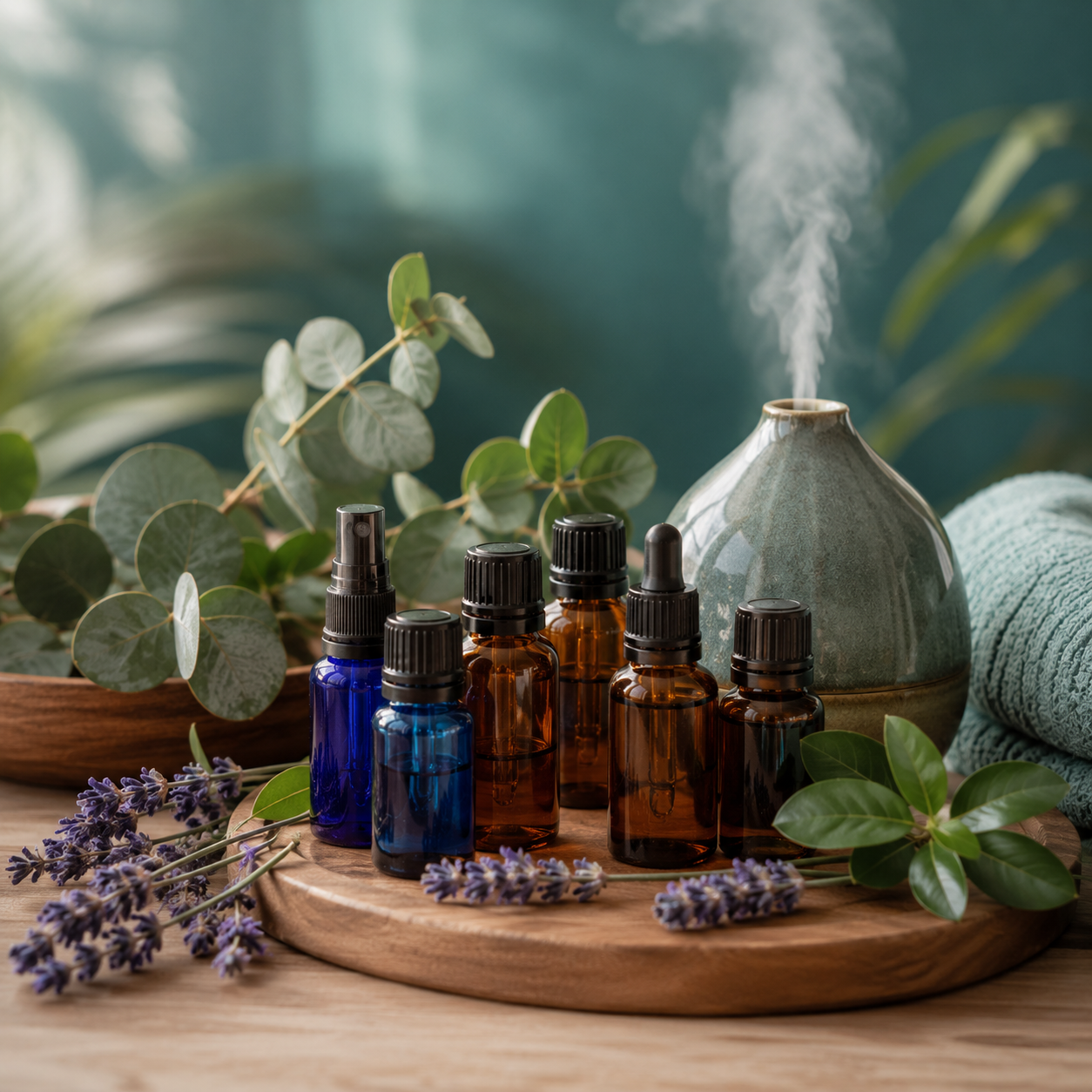Aromaterapia con aceites esenciales